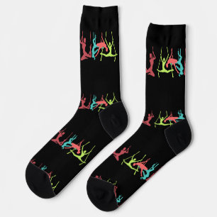 Aerial Fitness Poses Thunder_Cove Socks