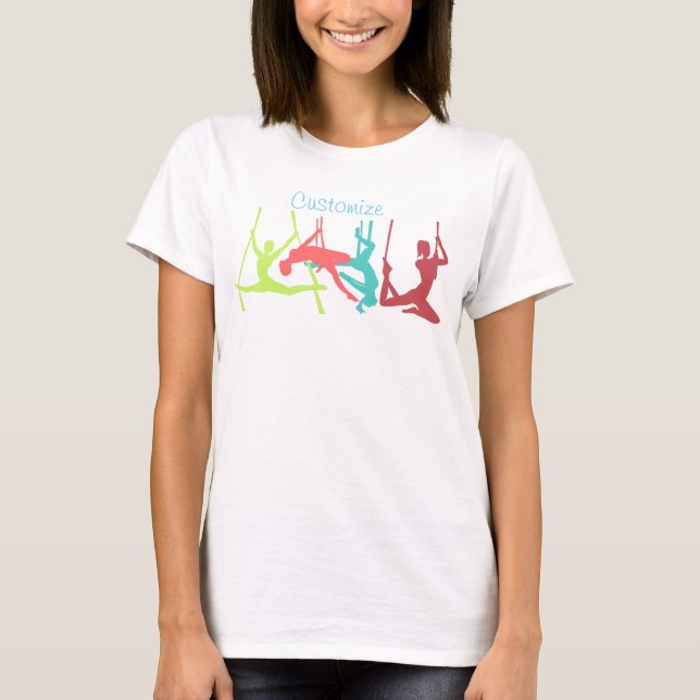 Aerial Fitness Poses Thunder_Cove T-Shirt (Front)