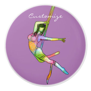 Aerial Fitness Yoga Thunder_Cove Ceramic Knob