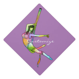 Aerial Fitness Yoga Thunder_Cove Graduation Cap Topper