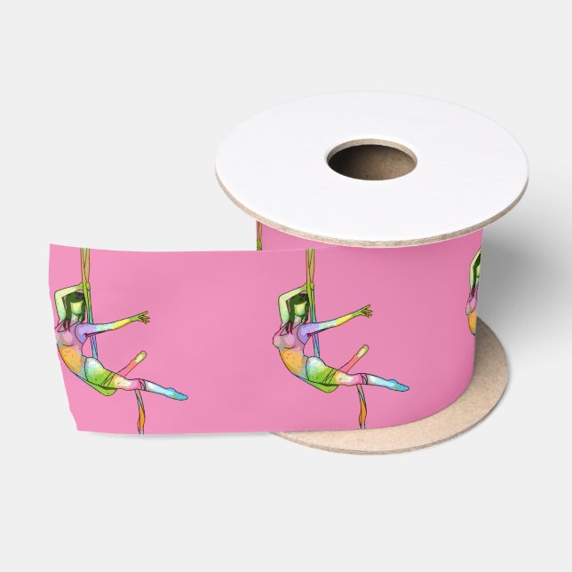 Aerial Fitness Yoga Thunder_Cove Satin Ribbon (Spool)