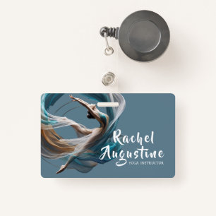 Aerial flying Air Yoga Instructor Pilates Fitness Badge