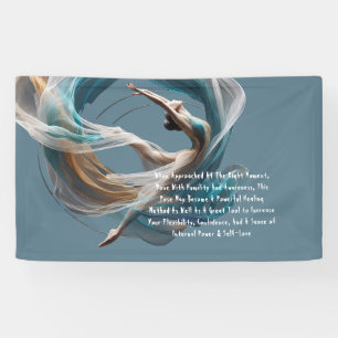 Aerial flying Air Yoga Instructor Pilates Fitness Banner