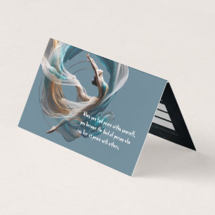 Aerial flying Air Yoga Instructor Pilates Fitness Business Card