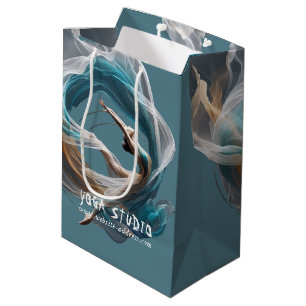 Aerial flying Air Yoga Instructor Pilates Fitness Medium Gift Bag