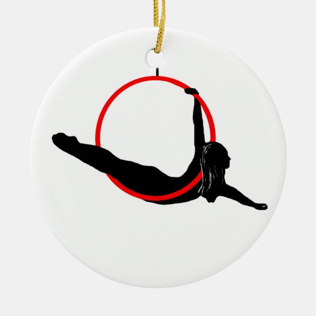 Aerial Hoop Double Sided Ornament (Front)
