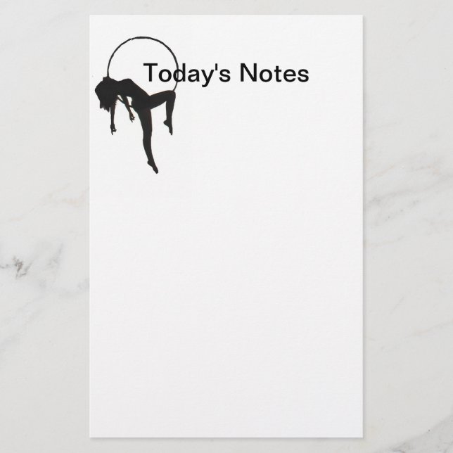 Aerial Hoop Lyra Notepad (Front)