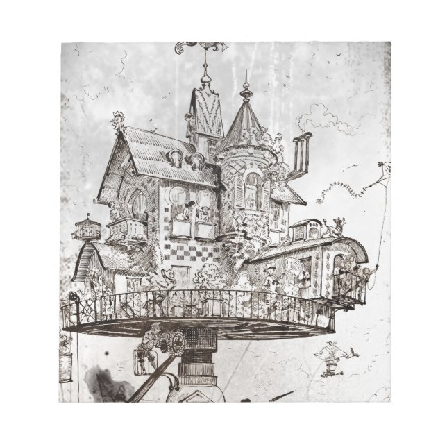 Aerial House Maison Tournante Notepad (Front)