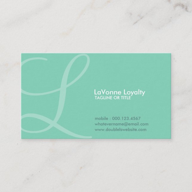 aerial initial loyalty card (Front)