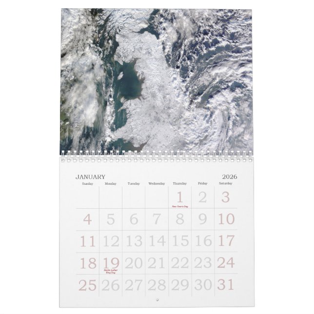Aerial Landscapes Calendar (Jan 2026)