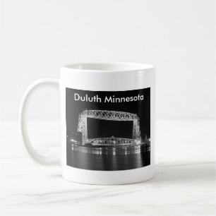 Aerial Lift Bridge Black & White photo Coffee Mug
