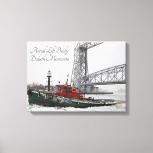 Aerial Lift Bridge Duluth Minnesota Canvas Print