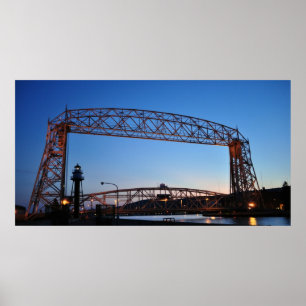 Aerial Lift Bridge Duluth Minnesota Poster