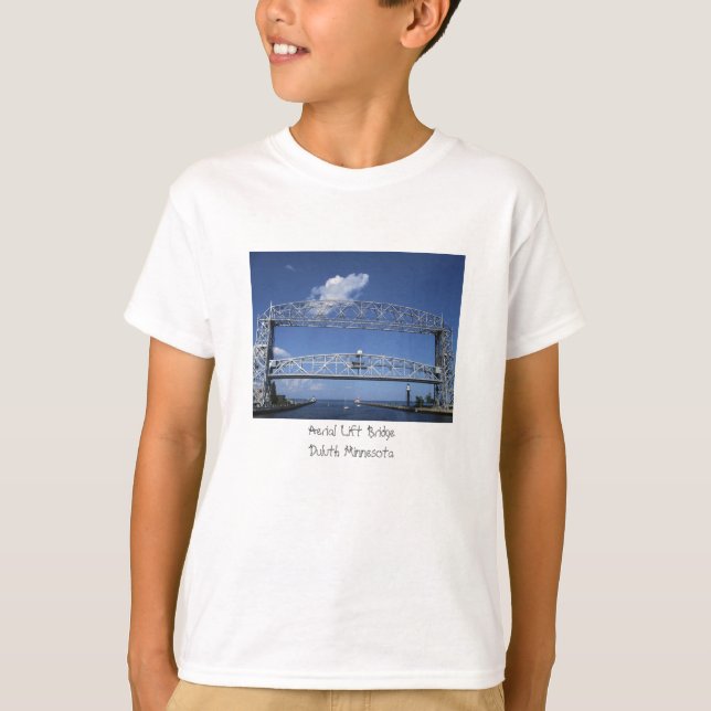 Aerial Lift Bridge/Duluth Minnesota T-Shirt (Front)