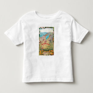 Aerial Map of Santa Clara County Toddler T-shirt