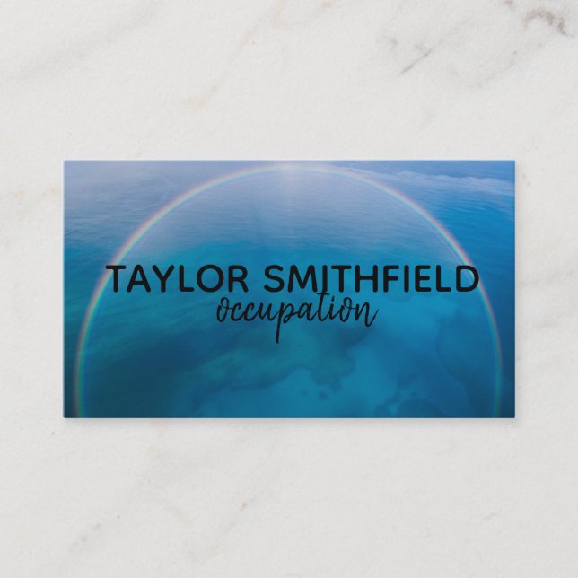aerial ocean business card (Front)