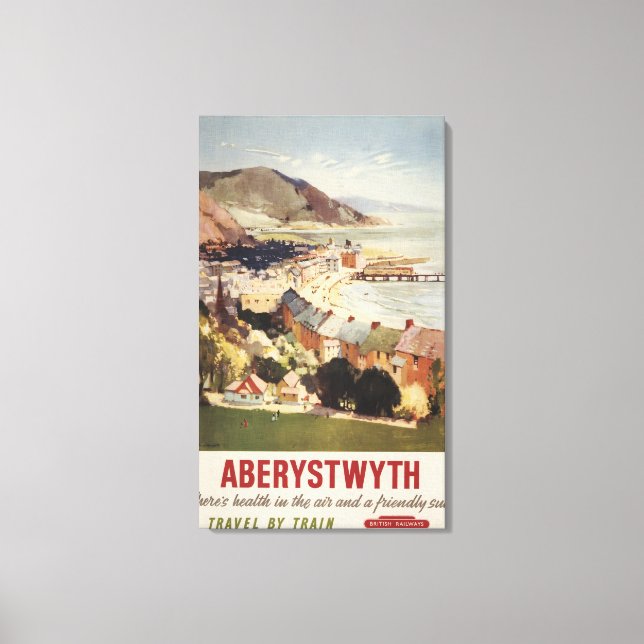 Aerial of Coast British Railways Poster Canvas Print (Front)