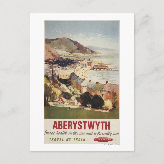 Aerial of Coast British Railways Poster Postcard (Front)