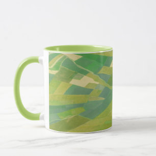 Aerial Of Farmlands In Ethiopia Mug