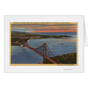 Aerial of Golden Gate Bridge & Bay Area