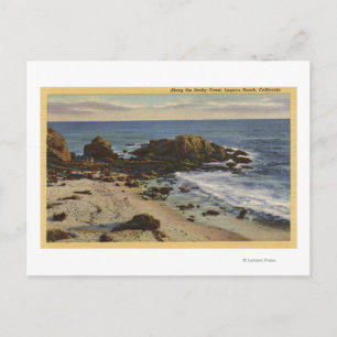 Aerial of the Rocky Coast Postcard