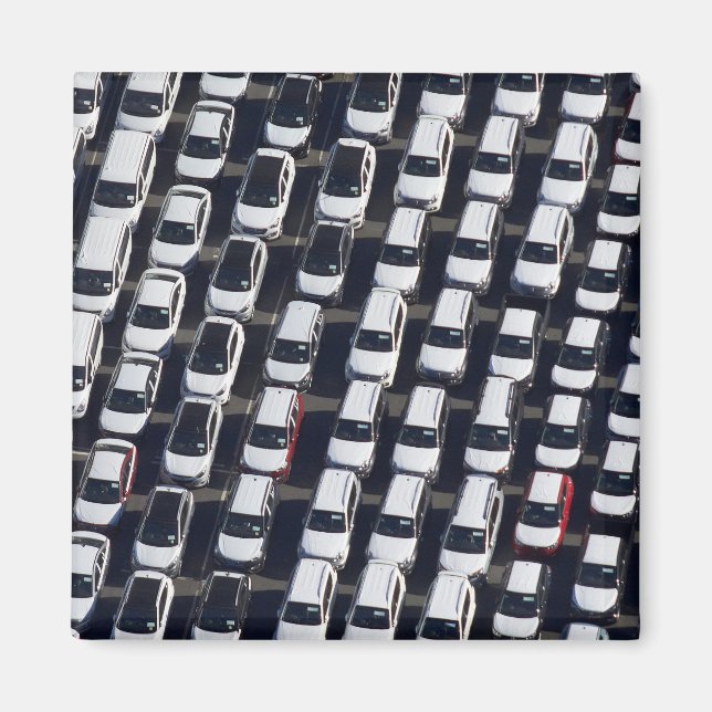 Aerial over Car Lot Magnet (Front)