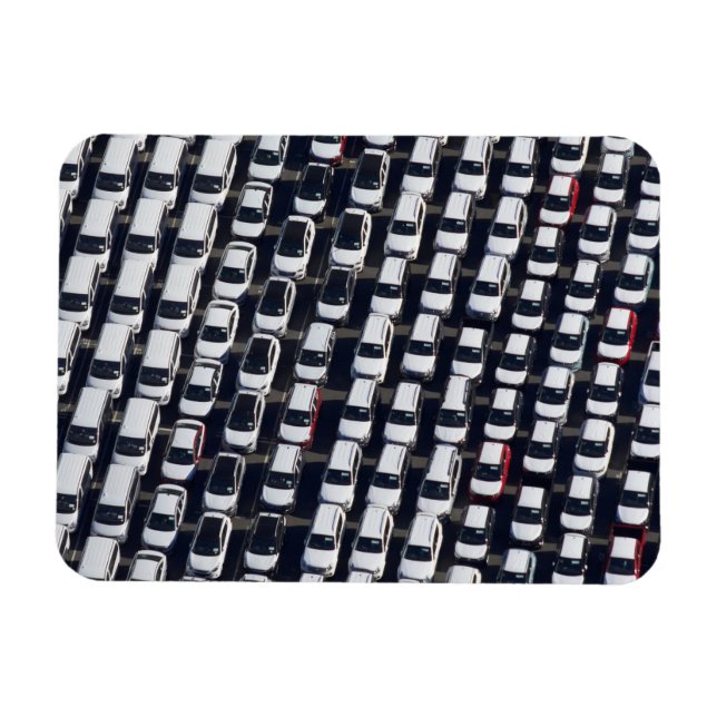 Aerial over Car Lot Magnet (Horizontal)