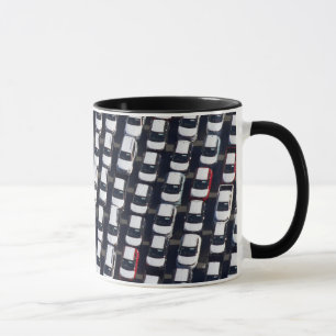 Aerial over Car Lot Mug