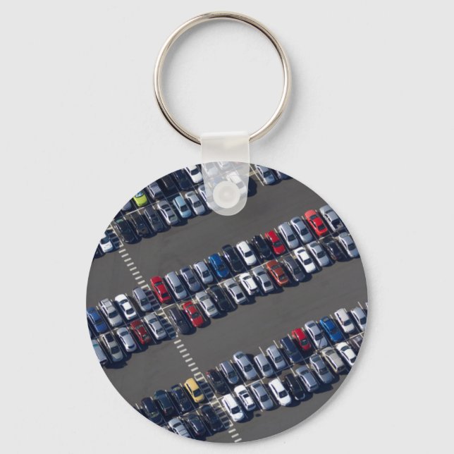 Aerial over Parking Lot Keychain (Front)