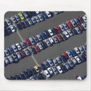 Aerial over Parking Lot Mouse Pad