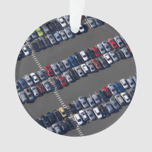 Aerial over Parking Lot Ornament