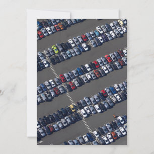 Aerial over Parking Lot Thank You Card