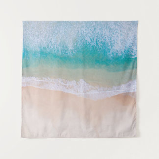 AERIAL PHOTO OF BODY OF WATER TAPESTRY