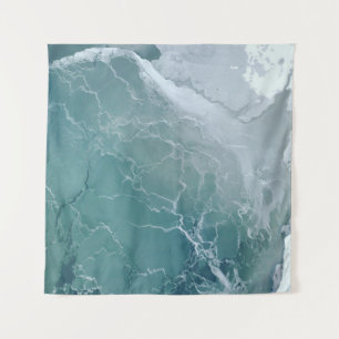 Aerial photo of body of water tapestry