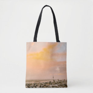 AERIAL PHOTO OF HIGH RISE BUILDING TOTE BAG