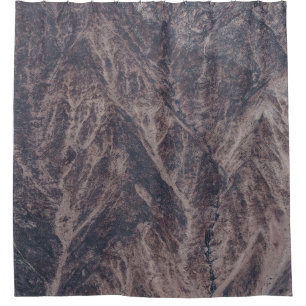 Aerial photograph of mountain ranges