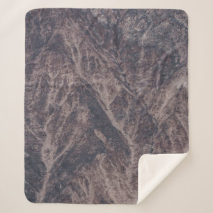 Aerial photograph of mountain ranges sherpa blanket