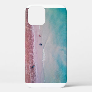 AERIAL PHOTOGRAPH OF SEASHORE iPhone 12 CASE