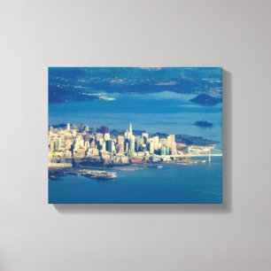 Aerial photograph of the San Francisco Bay Canvas Print