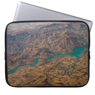 AERIAL PHOTOGRAPHY OF BROWN MOUNTAIN LAPTOP SLEEVE