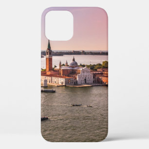 AERIAL PHOTOGRAPHY OF BROWN TOWNHOUSE iPhone 12 CASE