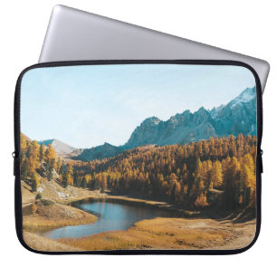 AERIAL PHOTOGRAPHY OF CONCRETE ROAD LAPTOP SLEEVE