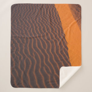 Aerial photography of desert sherpa blanket