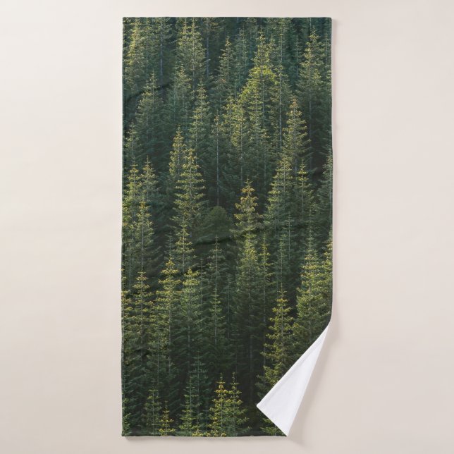 AERIAL PHOTOGRAPHY OF FOREST BATH TOWEL (Bath Towel)