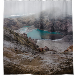 AERIAL PHOTOGRAPHY OF LAKE COVERED WITH FOGS
