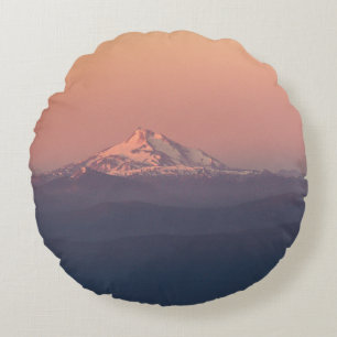 AERIAL PHOTOGRAPHY OF MOUNTAIN WITH SNOW ROUND PILLOW