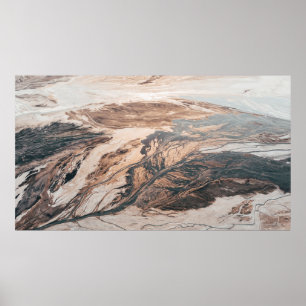 AERIAL PHOTOGRAPHY OF ROCK MOUNTAIN POSTER