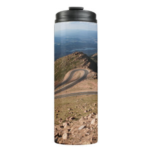 AERIAL PHOTOGRAPHY OF WINDING ROAD THERMAL TUMBLER