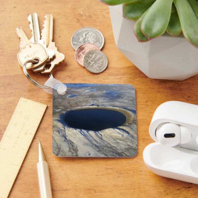 Aerial Pingualuit Crater, Quebec, Canada. Keychain (Desk)