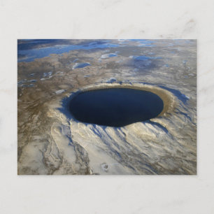 Aerial Pingualuit Crater, Quebec, Canada. Postcard